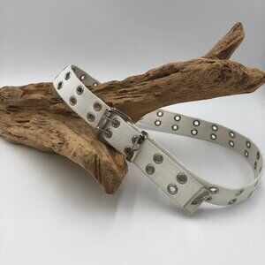 RELIC by Fossil Double Grommet White Belt Large